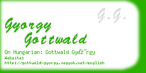 gyorgy gottwald business card